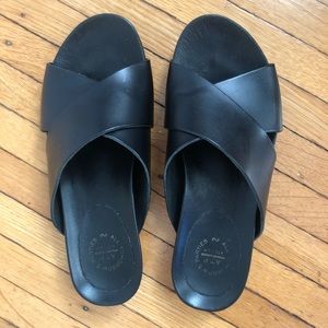 ATP Atelier black Doris sandals size 36